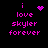 Pixelated pink text on black background with animated heart and starburst symbols replacing static text elements.
