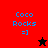 Four display 'Coco Rocks =]' text with a star symbol changing from black to red across backgrounds