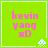 Green square icon with pink text 'kevin yang xD' and a light blue pixelated alien in the bottom right corner, showing animation changes in the alien's design across frames.