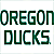 Animated icon displays 'OREGON DUCKS' text in green block letters on white background with diagonal 'CoolBuddy.com' text on teal and gray sections.