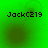 Green background with black text 'JackC219' and four distinct dark circular patterns in a