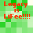Green pixelated background with red text reading "Legacy is LiFee!!!!" in four identical quadrants.