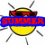 Yellow sun-shaped icon with black outline and radiating lines, wearing red sunglasses; text overlays change across frames.