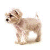 Pixelated dog icon with light brown fur, black nose, and dark eyes standing on white background; green text 'Original Icons .com' appears to the right.