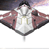 Static pixelated icon of a humanoid figure in white and red attire with dark hair, set against a gradient background.