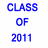 Blue and white text-based icons display "CLASS OF 2011" with variations of "BHS" letters, some underlined.