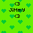 Green pixelated background with repeating heart shapes and black text reading "<3 Jimmy <3" arranged in a pattern