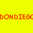 A static image with a four-quadrant color scheme featuring yellow, green, and bright green sections, with red pixelated text repeating across the top and bottom.