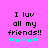 Pixelated text on bright pink background with cyan and light blue star icons below, showing two animation frames where star positions shift.