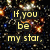A pixelated image with yellow text on a dark background featuring scattered light spots.