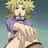 Pixelated anime-style character with blonde hair and purple top, holding a light-colored object against a gradient background, with text "Shika" and "Vision" on black