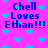 Pixelated text and heart symbols on a bright pink background with blue lettering.