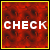 Red textured background with yellow borders and white pixelated text reading CHECK OUT OUR FORUM CLICK HERE across six