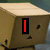 A pixelated box-shaped character with a neutral expression appears in four , each showing different text overlays