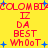 Yellow background with red text and blue stars, displaying repeated phrases in a