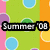 Pixelated icon with green background and colorful circles, featuring a black banner displaying 'Summery 09' in white text.