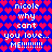 Pixelated text on a heart-patterned background with repeated phrases and multiple exclamation marks.
