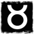 Black-and-white icon with Taurus zodiac symbol on left, large number 8 on top right, and text 'Proud Of It' below the number.