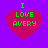 Four identical pixelated heart-shaped icons with green text on a purple background, each displaying "I LOVE AVERY" in a retro digital style.