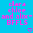 Pixelated pink text on bright blue background with two identical heart symbols at bottom center.