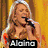 Four- shows a woman with blonde hair singing into a microphone, with text overlays reading "Alaina," "vs Britney," and "Alaina lost (u Britney Wo"