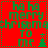 Red background with green pixelated text reading 'ha ha merry christmas to me' and a small tree icon, arranged in four identical quadrants.