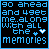 A 3x3 contact sheet of nine animated frames showing a pixelated text-based icon with blue and white text on black background, each frame displaying variations in letter color and heart symbols.