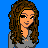 Animated contact sheet of a cartoon woman with long brown hair wearing a gray top, showing sequential frames where she covers her mouth with a blue star and displays "100% Jewish" text over multiple layers.