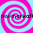Four pink and light blue spiral patterns arranged in a with black text reading "Novinarka11" overlaid horizontally across the top and bottom halves