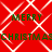 Red background with white diamond lattice pattern and green text reading 'MERRY CHRISTMAS' repeated across the image.