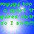 Green pixelated text on blue background with bright white light effects, repeating identical phrases across four quadrants.