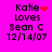 Pixelated text on bright pink background with animated red heart and starburst symbols replacing static elements.