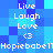 Blue pixelated background with repeated white text and symbols arranged in two vertical