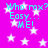 Bright pink background with white stars and cyan text repeating 'Who rox? Easy... ME!' in a pixelated style.