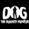 Animated sequence of a white 'DOG' logo with a silhouette inside the O, above 'THE BOUNTY HUNTER' text on black background.