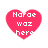 Four pink heart-shaped icons with white pixelated text reading 'Narae waz here' arranged in a on a white background