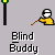 Animated sequence showing a character in yellow shirt and white helmet performing actions with a stick against green poles on gray background.