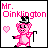 Pixel art of a pink pig wearing a top hat and cane with 'Mr. Oinklington' text above, showing slight pose differences