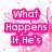 Pixelated text in pink and white on a floral background, black text on a colorful abstract backdrop, and green text on a dark textured surface.