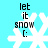 A pixelated snowflake icon with 'let it snow [:]' text on a cyan background, showing animation where the snowflake's right arm shifts position across frames.