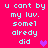 Pixelated cyan text on bright pink background with three purple heart icons, each appearing in different positions across frames.