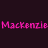 Three horizontal of pink text reading "Mackenzie" on a dark purple background, each displaying distinct font styles and spacing