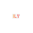 identical 'ILY' text icons in varying color schemes, each icon displayed in a distinct hue across multiple