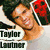 A four- shows a person with dark hair in various poses and groupings, with text overlays including 'Taylor Lautner' and '11.21.08'