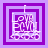 Four purple and light-purple square display a pixelated 'I Love Emmy' design with Olympic rings below, each showing slight variations in text clarity