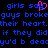 Pixelated blue text on black background with a pink heart symbol replacing the 'o' in 'say' in the first line, repeated across multiple lines.