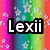 Four distinct pixelated text icons arranged in a , each with unique background patterns and color schemes