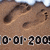 A pixelated image of a brown dog lying on its side with visible teeth and eyes, set against a light background with black digital text reading "0-01-20" at the bottom.