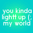 Pixelated text on a gradient background with repeated phrases and a smiley face.