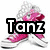 Four distinct pixelated images arranged in a , each with overlaid text: 'Tanz', 'Rulez', 'Ur', and 'Wrla'